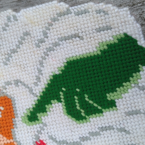 Vintage Santa Face Knit Yarn Mesh - Picture 4 of 6